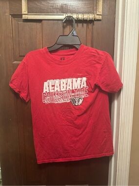 Boys Size 10-12 Russell Athletic Red Alabama Crimson Tide Graphic Tee